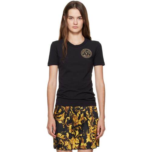 Versace Jeans 范思哲 女士 T恤 黑色 Jersey Stretch T 恤
