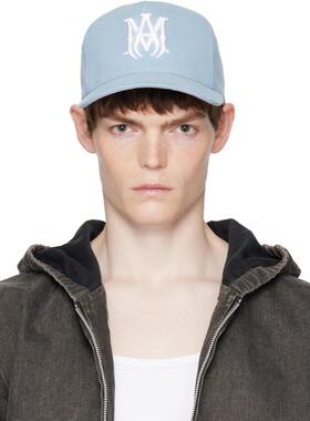 Amiri 埃米尔 男士 棒球帽 蓝色 MA Canvas