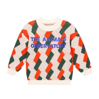 The Animals Observatory 中性（儿童） 毛衣 Arty Bull 嵌花童装
