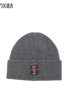 【早秋新品】MSGM 男款ROSE-PATCH 罗纹小便帽 迷衣时尚