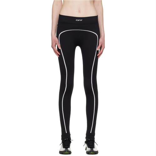 Off-White 女士 运动紧身裤 黑色 OFF Stamp Seamless 紧身裤