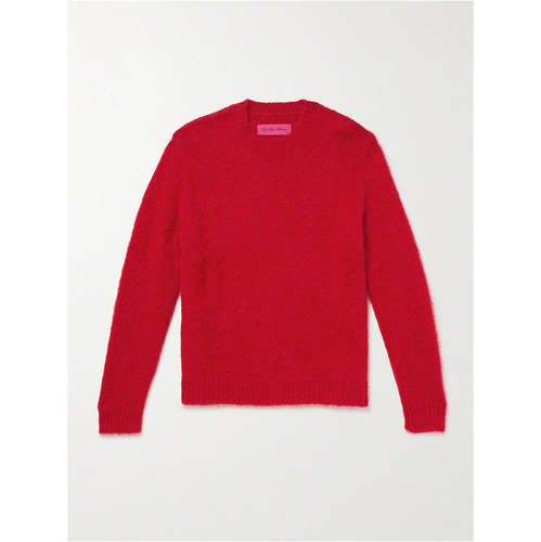 The Elder Statesman 男士 毛衣 Thistle Suri 磨毛羊驼毛混纺