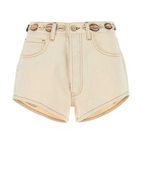 Alanui 女士 SS25 短裤 腰带环牛仔短裤