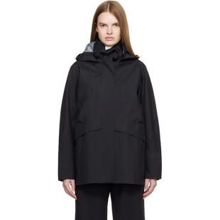 始祖鸟VEILANCE 女士黑色IFORA防风防水透气舒适夹克外套