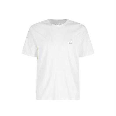 C.P. Company 男士 SS26 T恤 C.P. 公司徽标贴片 T 恤