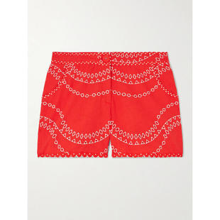 女士 Ibiza 短裤 Drea Charo 英格兰刺绣棉混纺短裤 Ruiz
