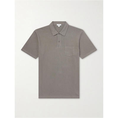 Sunspel 男士 FW26 POLO衫 Riviera 棉质网纱