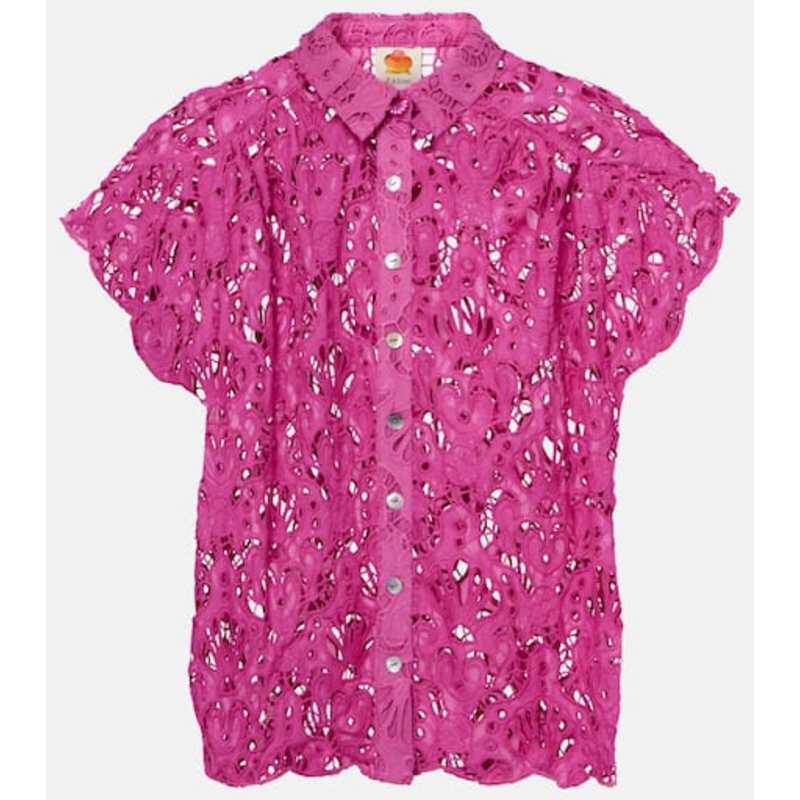 FARM Rio 女士 衬衫 棉质蕾丝