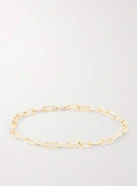 Hatton Labs 男士 FW25 手链 Discovery 镀金立体锆石链条手链