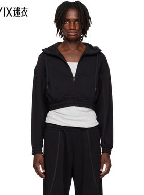 On昂跑 男款黑色 FKA twigs 联名 Club Cropped 连帽衫 迷衣时尚