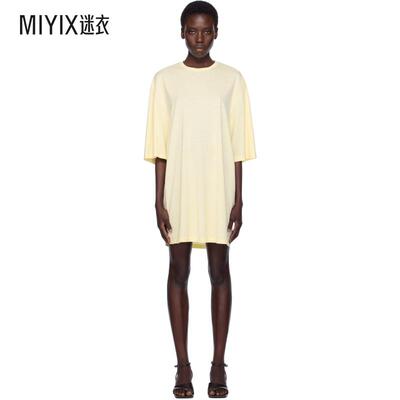 Totême 女款黄色 Relaxed Tee 连衣裙 迷衣时尚