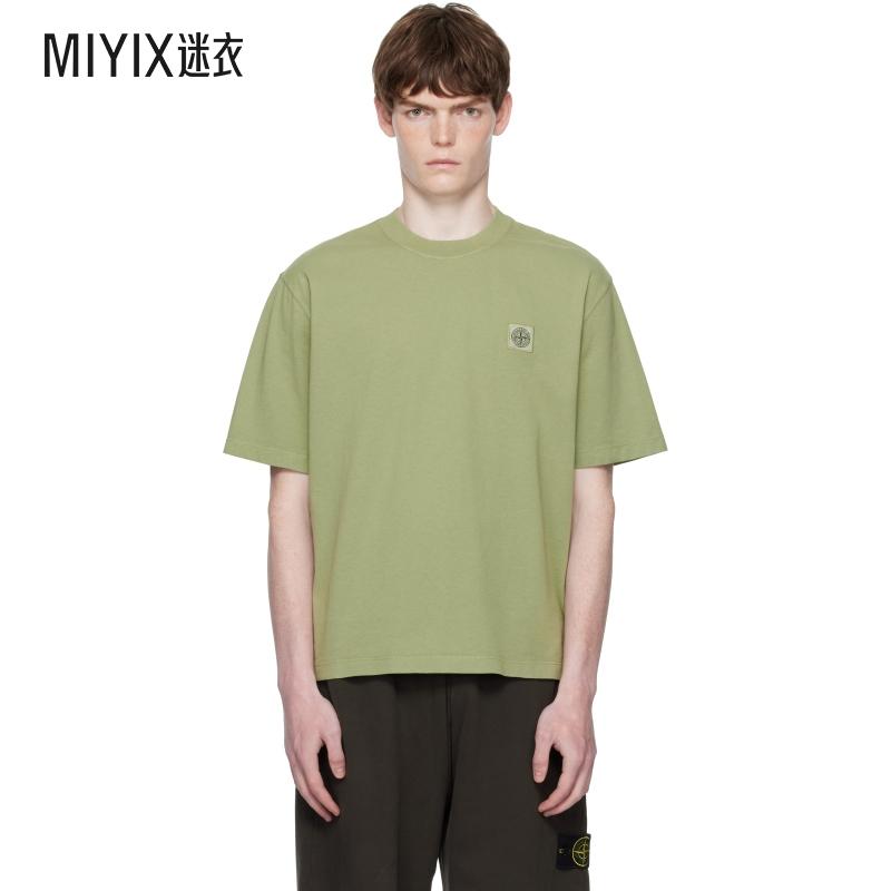 Stone Island石头岛 男款绿色 2100025 Combed Organic Cotton Je