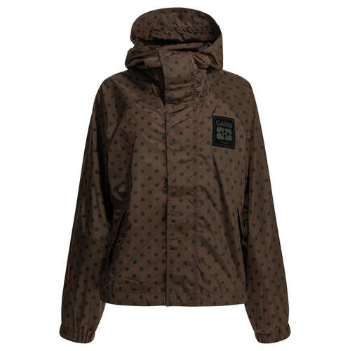 Ganni 甘尼 女士 FW26 夹克 浅波尔卡圆点
