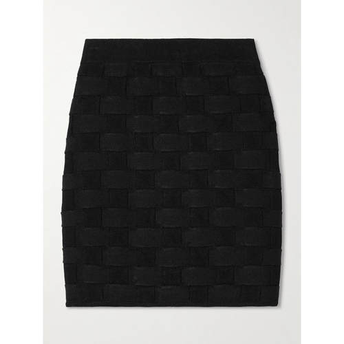 TOVE 女士秋冬新品 迷你裙 灰色提花针织迷你半身裙