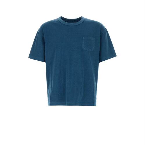 Visvim 维斯维木 男士 SS26 T恤 蓝色棉质
