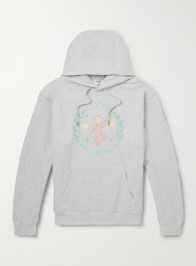 Casablanca 男士 SS26 卫衣 Dance Joy 印花棉针织连帽衫