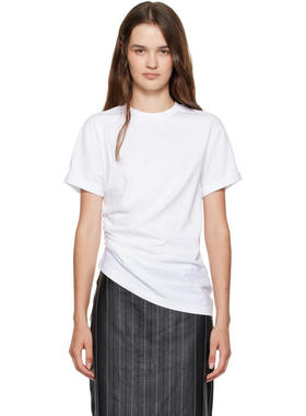 Victoria Beckham 女士 T恤 白色抽褶 T 恤