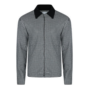 Sander 千鳥格尖領拉鍊襯衫 男士 衬衫 SS26 Jil
