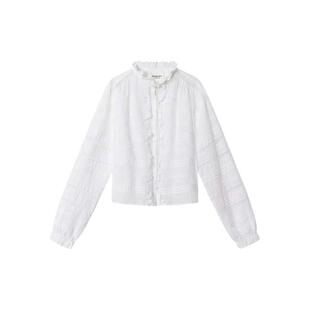 marant 衬衫 伊莎贝尔·玛兰 SS26 白色棉质T恤 女士 isabel