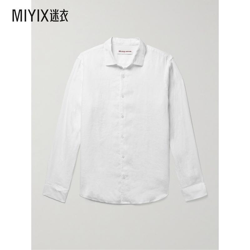 Orlebar Brown 男士Giles 亚麻衬衫 迷衣时尚