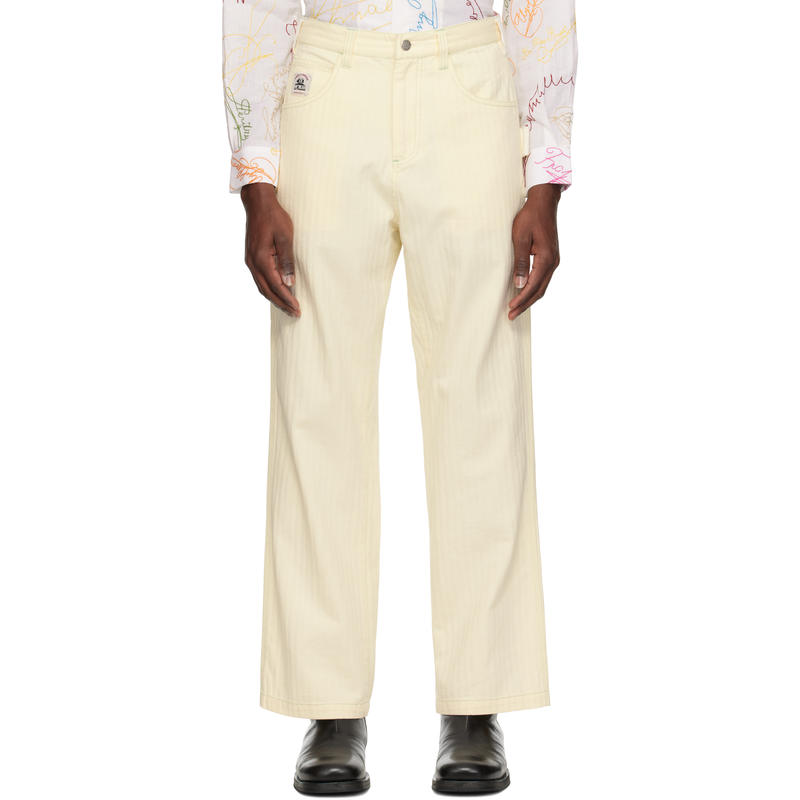 Bode 男士 长裤 灰白色 Greenskeeper Knolly Brook 长裤