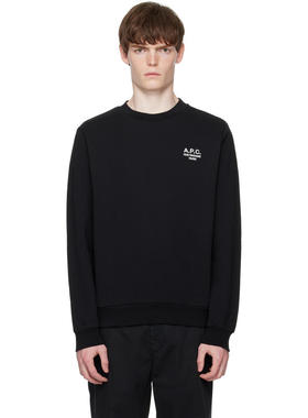 A.P.C. 男士 卫衣 黑色 Standard Rue Madame 套头衫