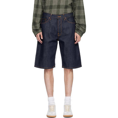 Nudie Jeans 男士 牛仔短裤 海军蓝 Zeb