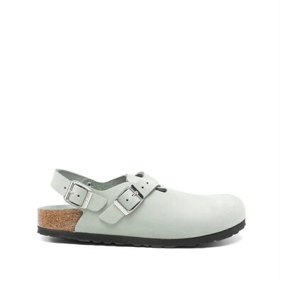 Birkenstock 勃肯 女士 洞洞鞋 Tokio pure sage, 牛巴革皮质