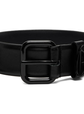 Diesel 男士 腰带 黑色 B-1dr Oval D Loop 腰带