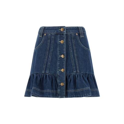 FARM Rio 女士 FW26 牛仔半身裙 flounces