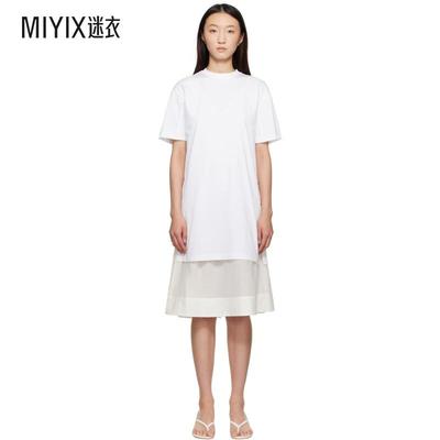 3.1 Phillip Lim 女款白色 Oversized T-shirt Combo 连衣裙 迷衣