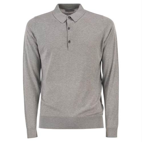 John Smedley 男士 SS26 POLO衫 Bradwell 长袖 Polo 衫