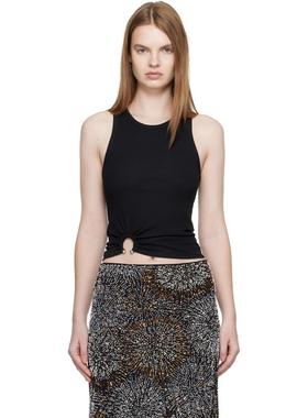 Rabanne 女士 背心 黑色 Signature Piercing 背心