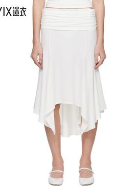 Danielle Guizio 女款白色 Soffiano 半身裙 迷衣时尚