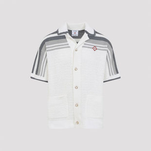 条纹钩花衬衫 Casablanca 上衣 SS26 男士