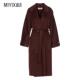 羊毛 Franchi 秋冬新品 Lapels Elisabetta Coat 款 女款 棕色经典