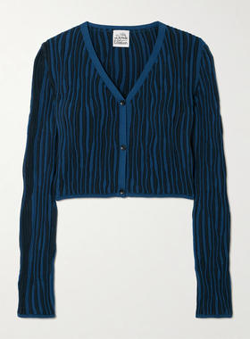 DONDE ESTEBAN 女士 开衫 Magdalena 短款罗纹棉质针织开衫