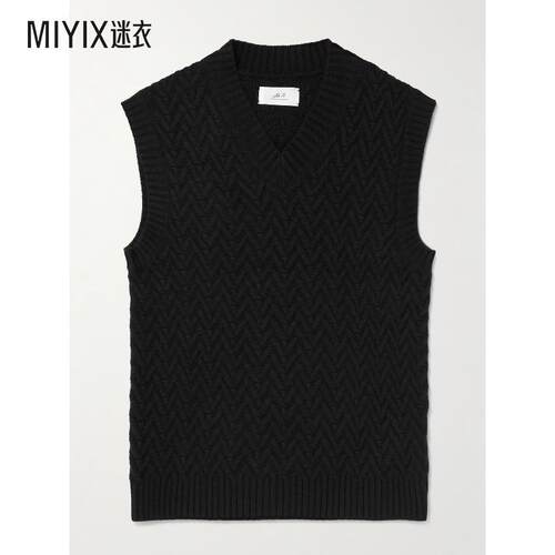 MR P. 男款羊毛羊绒混纺毛衣马甲 迷衣时尚