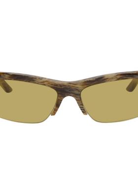Retrosuperfuture 男士 太阳镜 棕色 Scatto 太阳镜