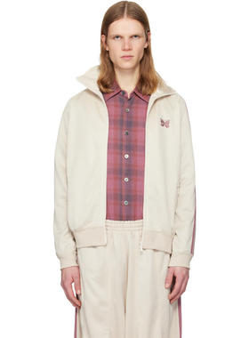 Needles 男士 卫衣 灰白色 Poly Smooth 运动夹克