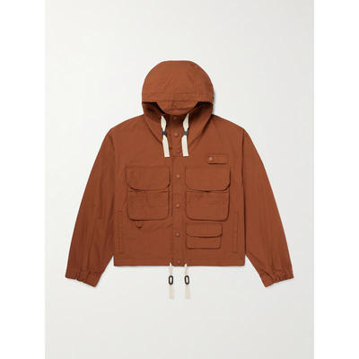 FrizmWORKS 男士 FW25 夹克 Wading 棉质尼龙混纺防破裂连帽大衣