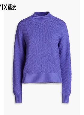 Autumn Cashmere  女 棉质高领毛衣 迷衣时尚