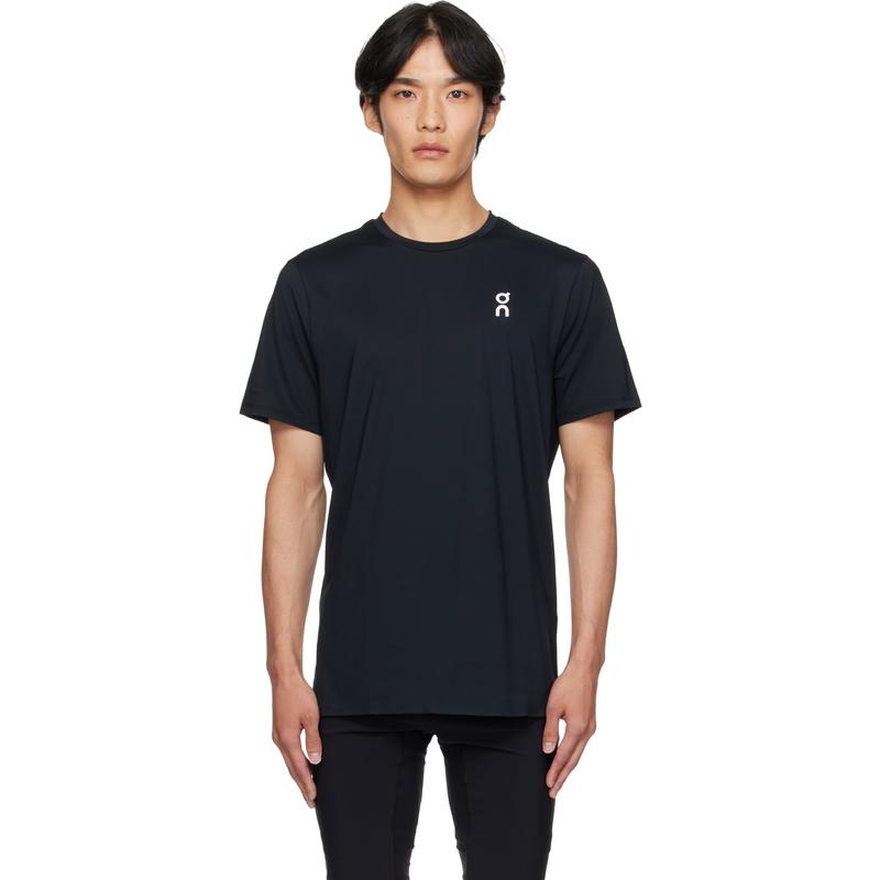 On 男士 T恤 黑色 Court-T T 恤