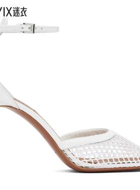 Alaïa女士 白色 High Fishnet 高跟鞋 迷衣时尚