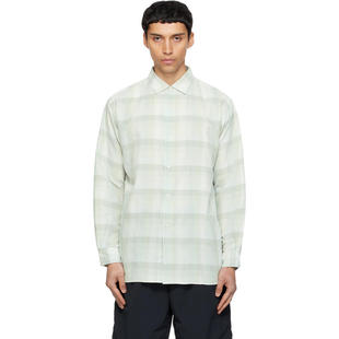 nanamica 七海之家 男士 衬衫 绿色 Regular Collar Wind