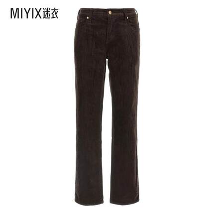 【早秋新品】7 For All Mankind 女款CALIE 直筒灯芯绒长裤 迷衣