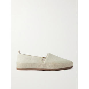 MULO 男士 FW25 麻编鞋 Garment-Dyed 帆布面凉鞋