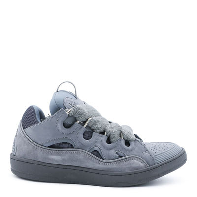 Lanvin 浪凡 男士 FW26 运动鞋 CURB 煤炭黑皮质