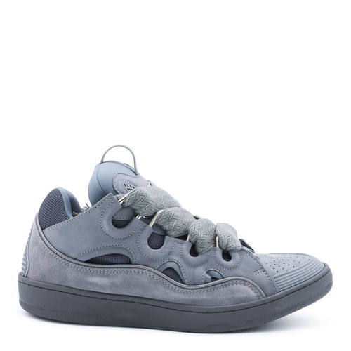 Lanvin 浪凡 男士 FW26 运动鞋 CURB 煤炭黑皮质
