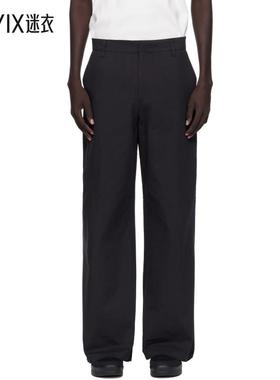 Heliot Emil 男款黑色 Kathemera 长裤 迷衣时尚